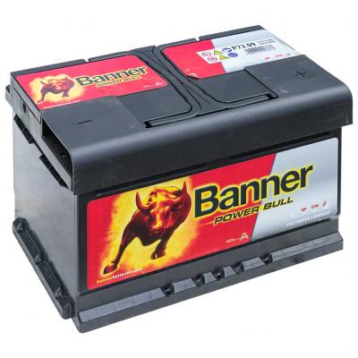 P7209 Banner  Power Bull akkumulátor, 12V 72Ah 660A J+, EU alacsony